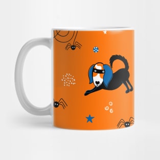 Cute print with a dog in a spider costume Mug
